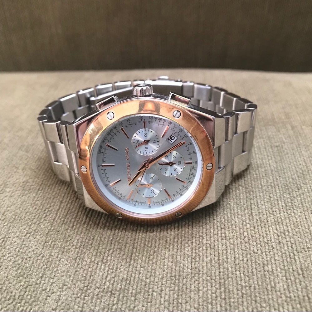 Micheal Kors watch light blue face